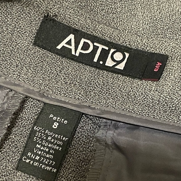 Apt 9 Ava Gray Business Office Slacks Size 8 - Picture 4 of 4